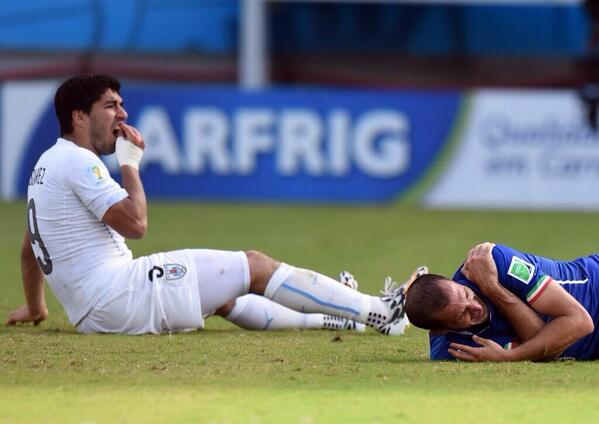 FIFA World Cup, World Cup 2014, Uruguay, Italy, Lus Suarez. Giorgio Chillini